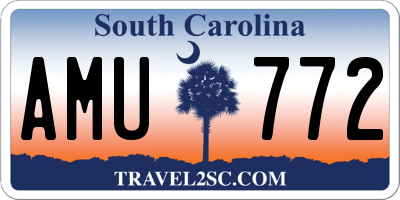 SC license plate AMU772