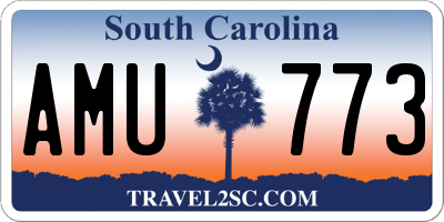 SC license plate AMU773