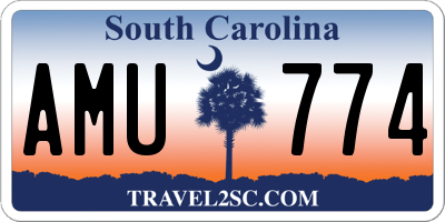 SC license plate AMU774