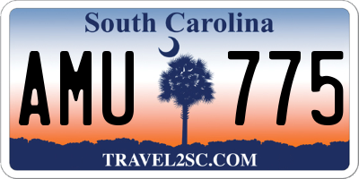 SC license plate AMU775