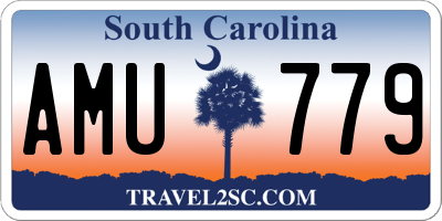 SC license plate AMU779