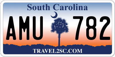 SC license plate AMU782