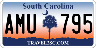 SC license plate AMU795