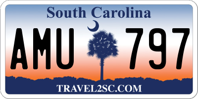 SC license plate AMU797