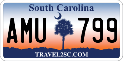 SC license plate AMU799