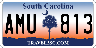 SC license plate AMU813