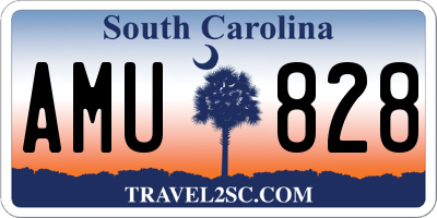 SC license plate AMU828