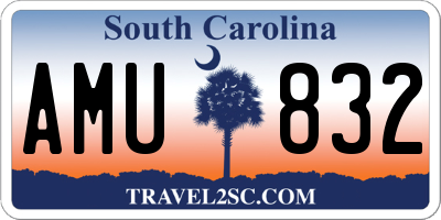 SC license plate AMU832