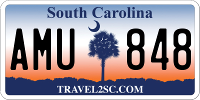 SC license plate AMU848