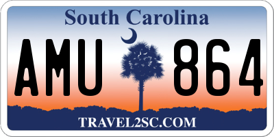 SC license plate AMU864