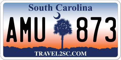SC license plate AMU873