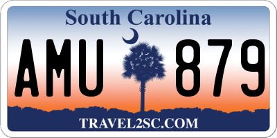SC license plate AMU879