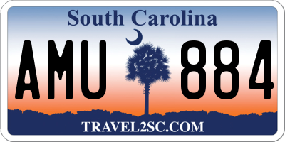 SC license plate AMU884