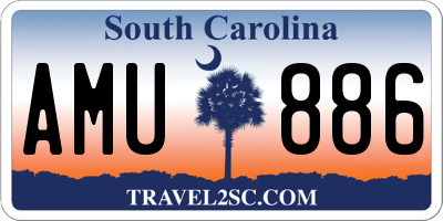 SC license plate AMU886