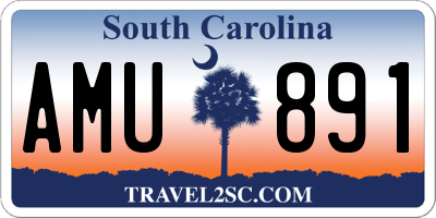 SC license plate AMU891