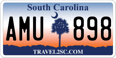 SC license plate AMU898