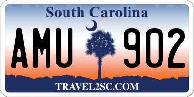 SC license plate AMU902