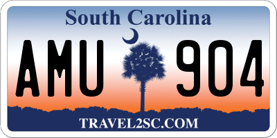 SC license plate AMU904