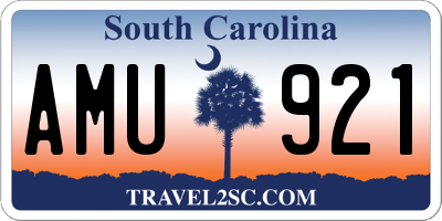 SC license plate AMU921