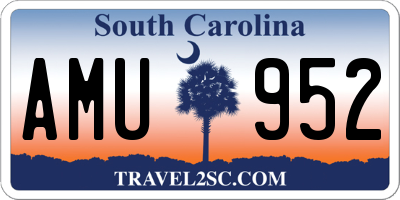 SC license plate AMU952