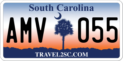 SC license plate AMV055