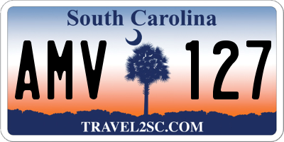 SC license plate AMV127