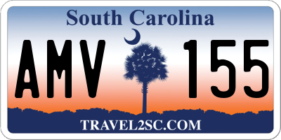 SC license plate AMV155