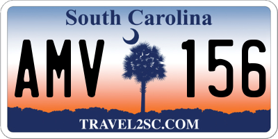 SC license plate AMV156