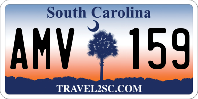 SC license plate AMV159