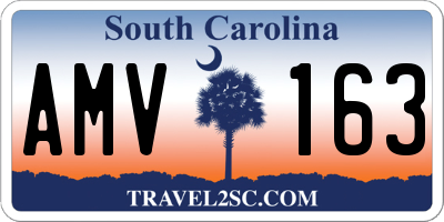 SC license plate AMV163