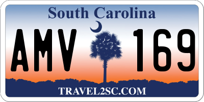 SC license plate AMV169