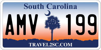 SC license plate AMV199