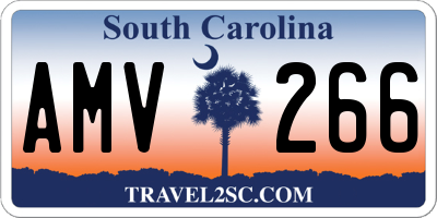SC license plate AMV266