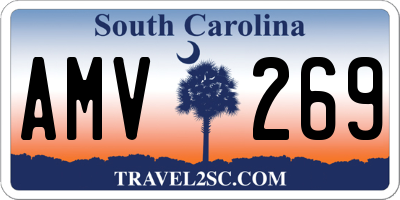 SC license plate AMV269