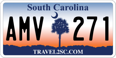 SC license plate AMV271