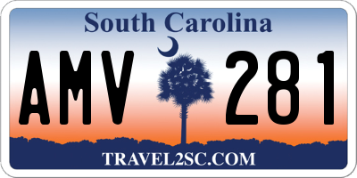 SC license plate AMV281