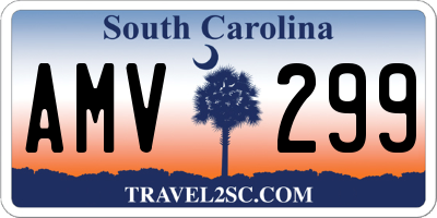 SC license plate AMV299