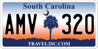 SC license plate AMV320