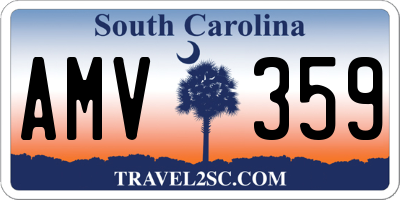 SC license plate AMV359