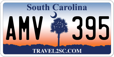 SC license plate AMV395