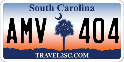 SC license plate AMV404