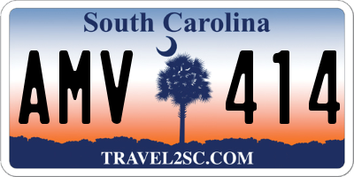 SC license plate AMV414