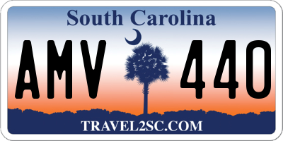 SC license plate AMV440