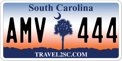 SC license plate AMV444