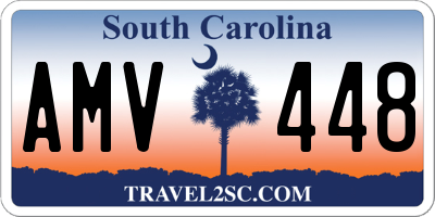 SC license plate AMV448