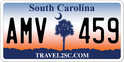 SC license plate AMV459