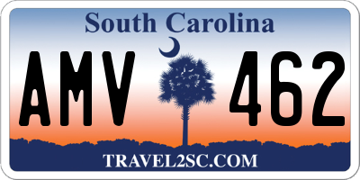 SC license plate AMV462