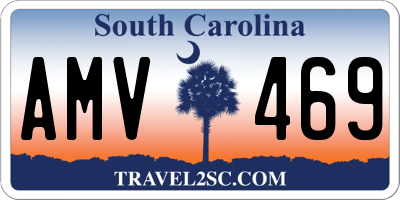 SC license plate AMV469