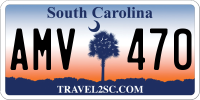 SC license plate AMV470