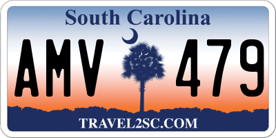 SC license plate AMV479